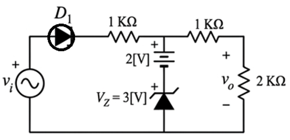 Circuito del problema 2: Diodo LED y Zener con referencia de batería